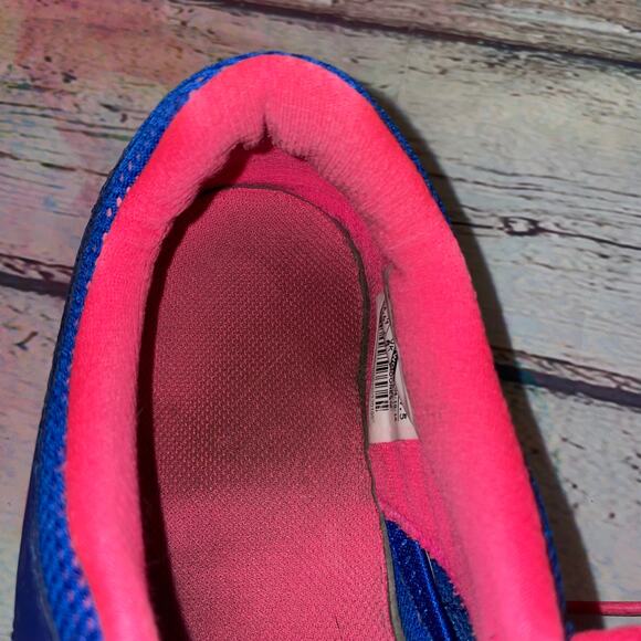 NIKE Youth Blue Hot Pink Flex Running Shoe - US 6.5Y / EU 39 / UK 6 - Picture 9 of 13